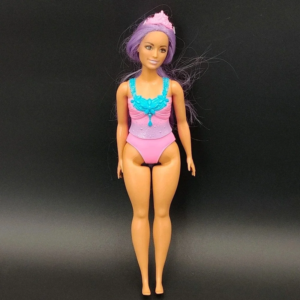 2010 Mattel‎ Barbie Dreamtopia Doll Princess Crown Purple Hair 👀📸SEE📏📸